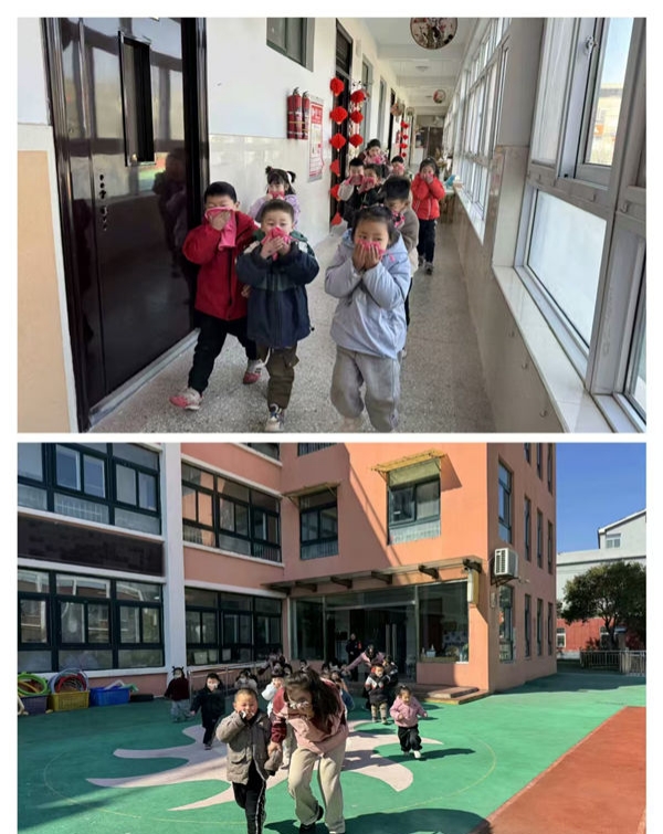 消防安全牢記心間——江蘇省徐州市銅山區(qū)漢王鎮(zhèn)劉莊幼兒園關(guān)工委舉行消防疏散演練活動(dòng)