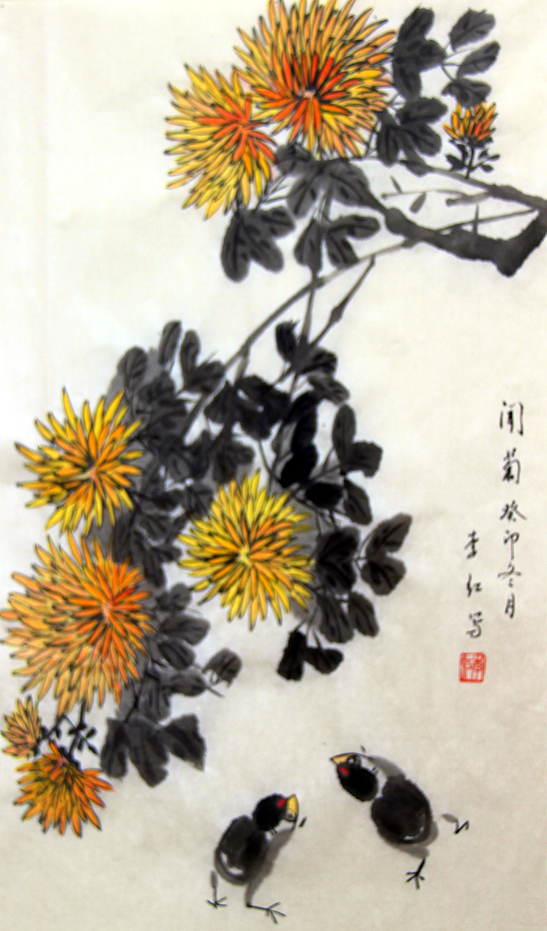 江蘇省南京市玄武區關工委聯合舉辦“五老”“花鳥畫培訓班”學員學習成果展(8).jpg