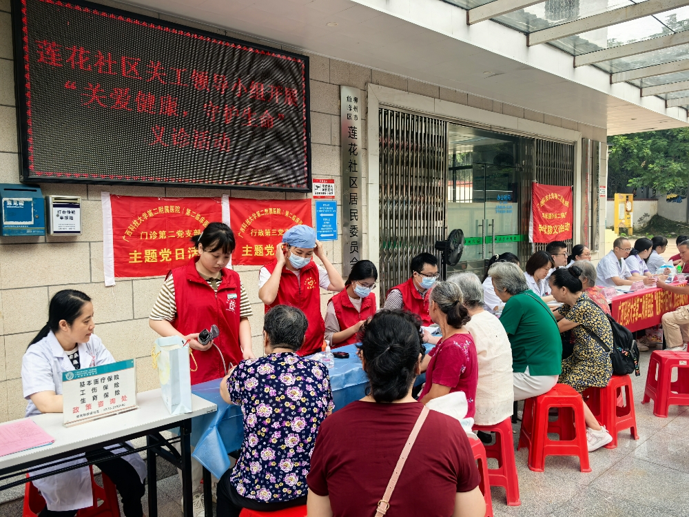 活動現場，醫務人員在給社區老年人測量血壓.jpg